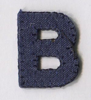 MOTIF BLUE LETTER B 5147