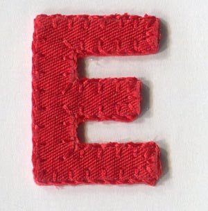 MOTIF RED LETTER E 5152