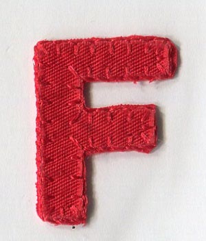 MOTIF RED LETTER F 5154