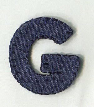 MOTIF BLUE LETTER G 5157