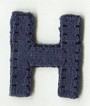 MOTIF BLUE LETTER H 5159