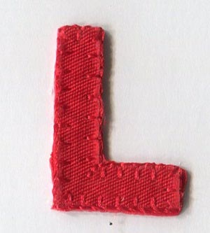MOTIF RED LETTER L 5166