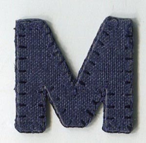 MOTIF BLUE LETTER M 5169