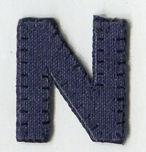 MOTIF BLUE LETTER N 5171