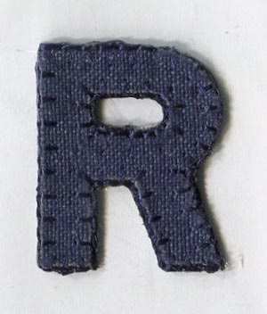 MOTIF BLUE LETTER R 5179