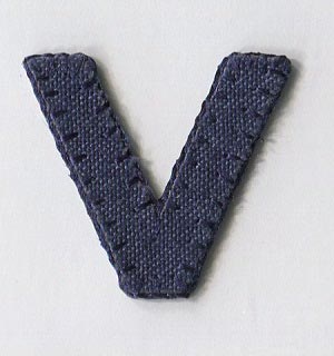 MOTIF BLUE LETTER V 5187