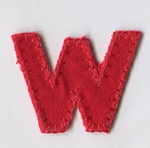 MOTIF RED LETTER W 5188