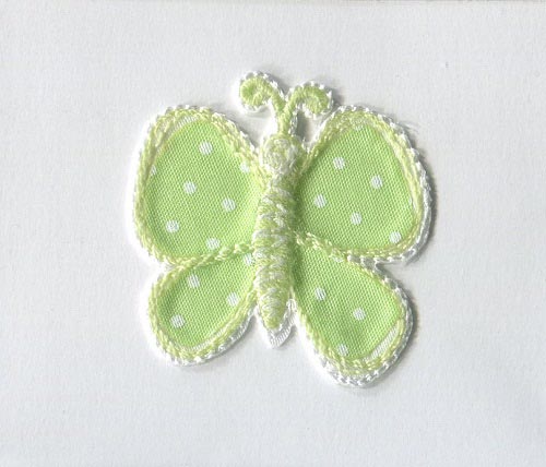 MOTIF POLKA DOT BUTTERFLY LIGHT GREEN 5197