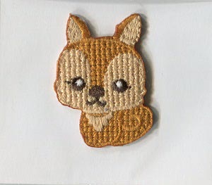 MOTIF SQUIRREL BEIGE/KHAKI 5203