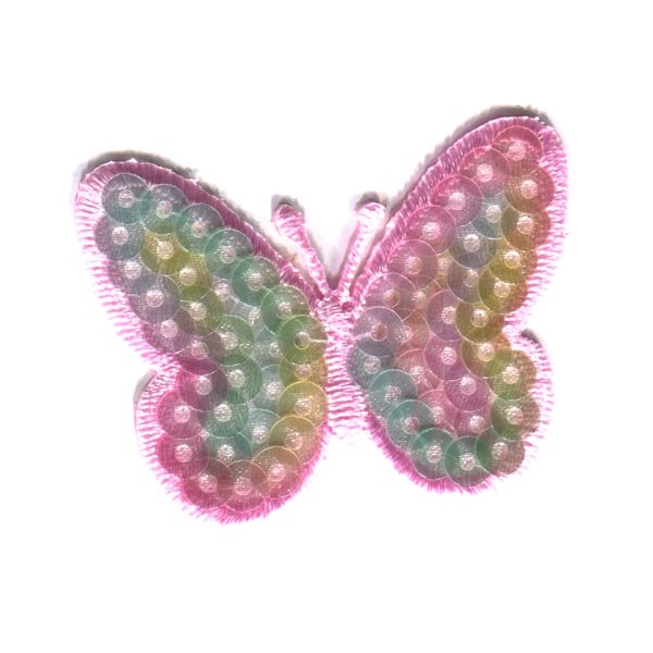 MOTIF PASTEL SEQUIN BUTTERFLY 5222