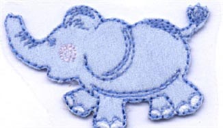 MOTIF ELEPHANT BLUE A53741A