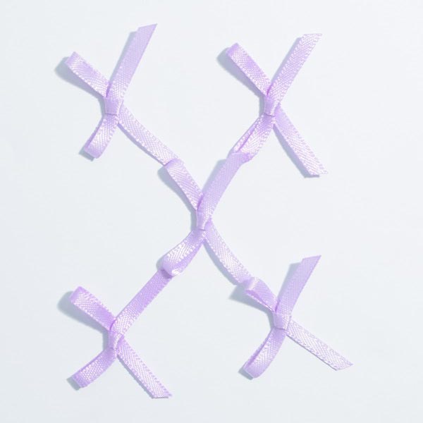 3MM SINGLE SATIN BOWS 430 LILAC