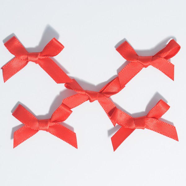 6MM SINGLE SATIN BOWS 250