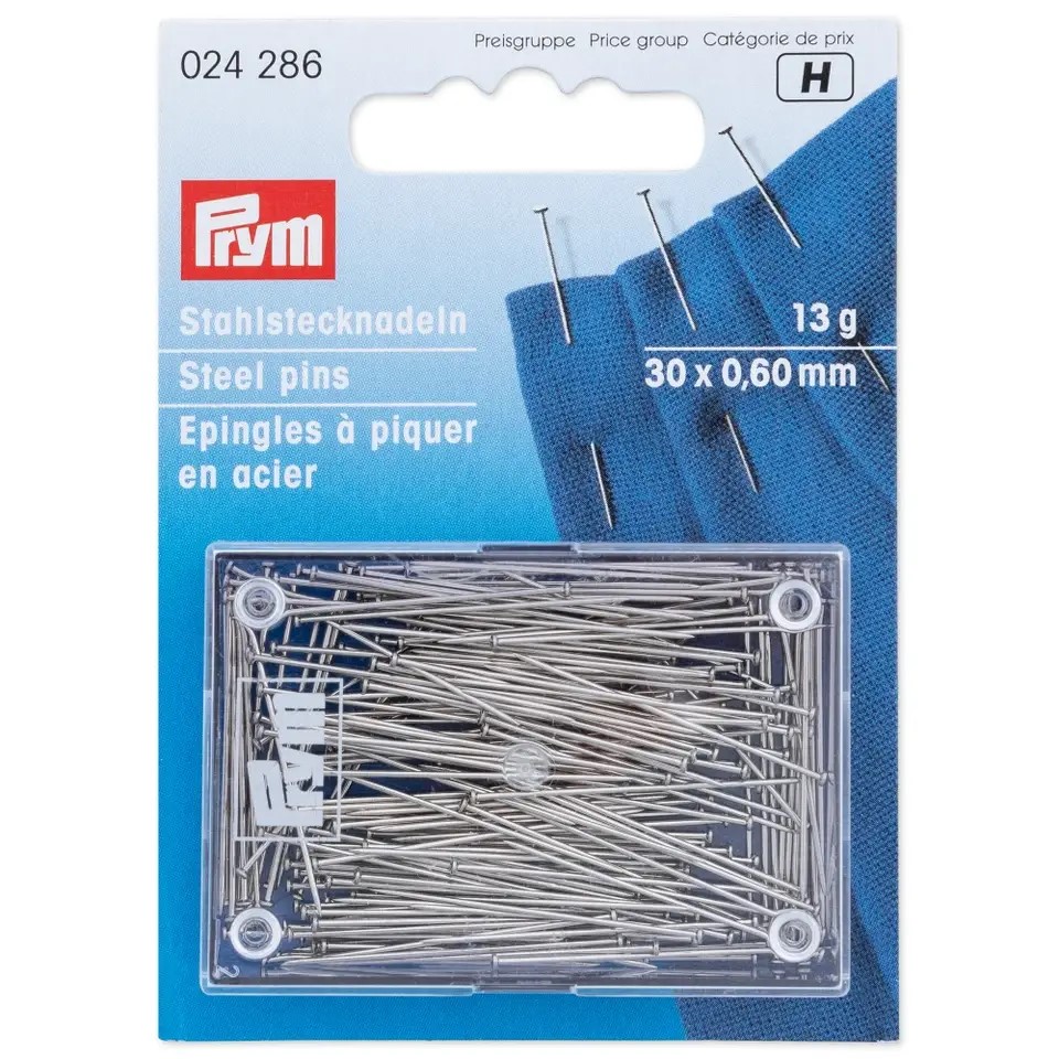 STRAIGHT PINS SILVER 0.60 x 30 MM SILVER 024286