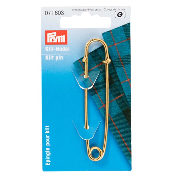 KILT PIN BRASS 76MM GOLD 071603