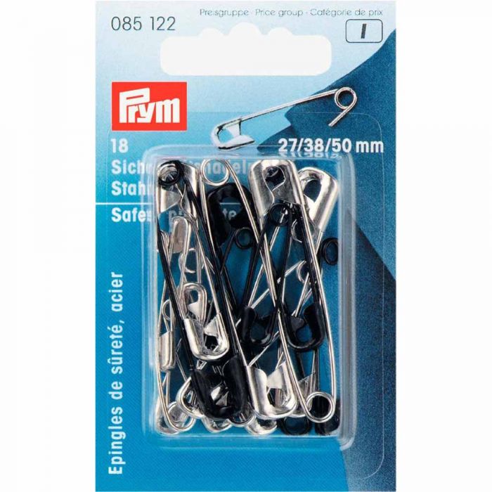 SAFETY PINS WITH COIL NO 0-3 SILVER 085122