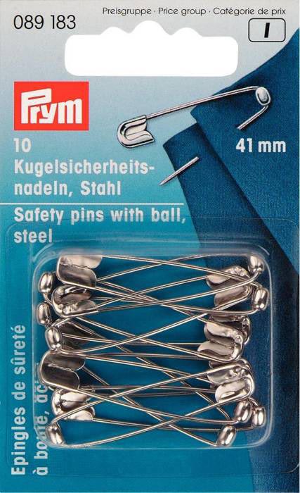 SAFETY PINS 41MM SILVER 089183