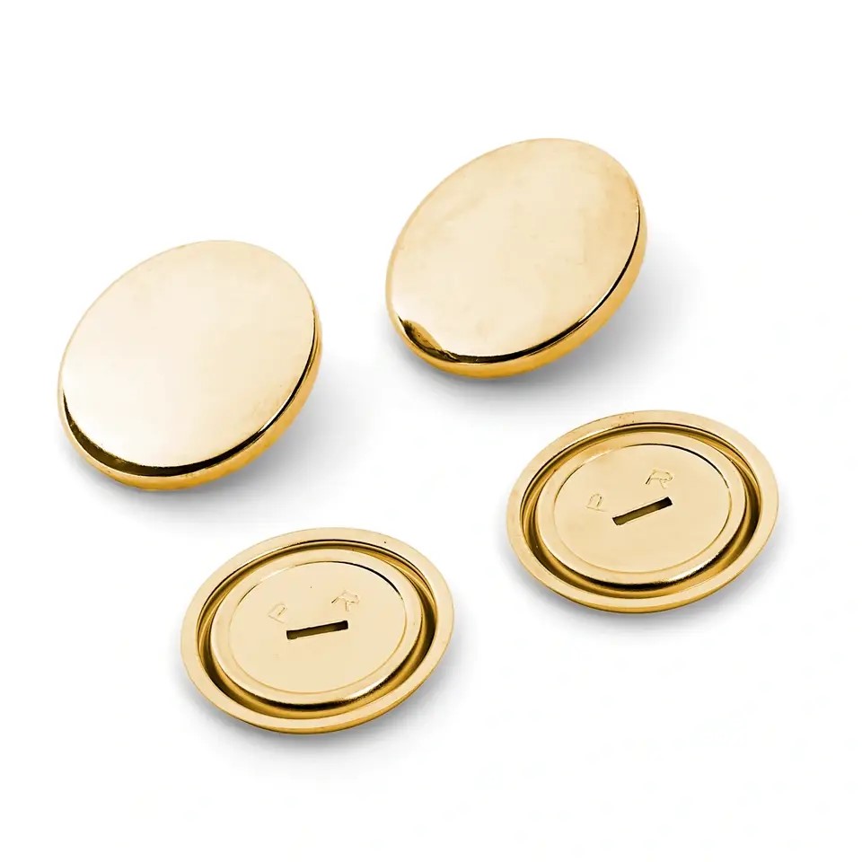 COVER BUTTONS WITHOUT TOOL BRASS 19MM GOLD 323120