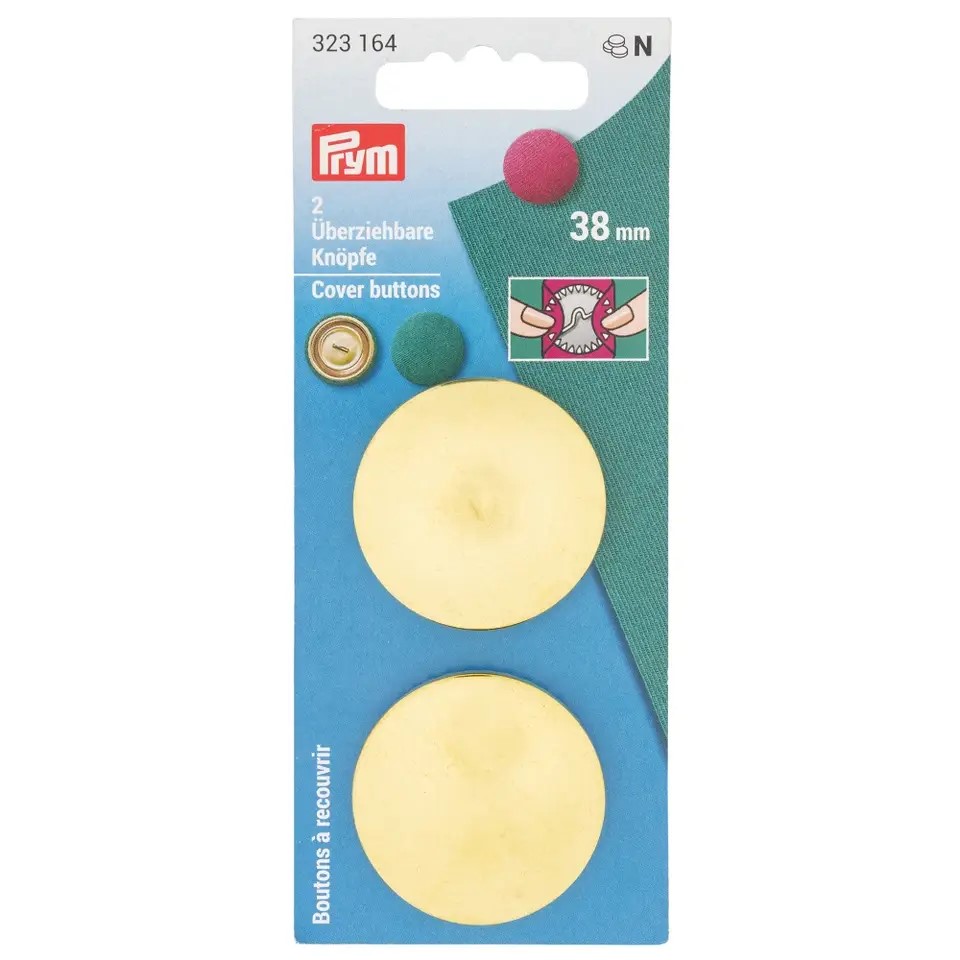COVER BUTTONS WITHOUT TOOL BRASS 38MM GOLD 323164