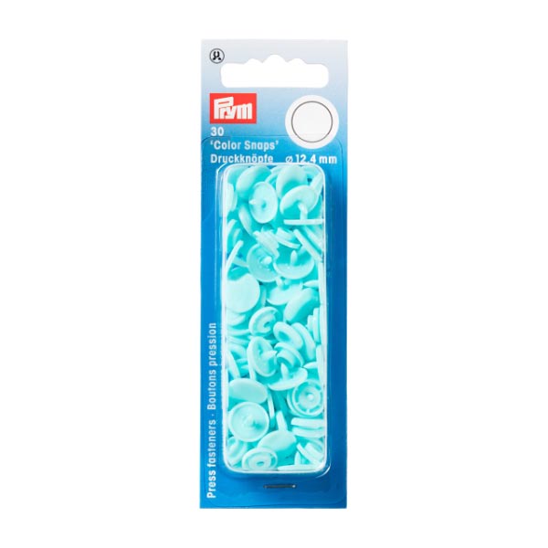NON-SEW SNAPS 12.4MM LIGHT TURQUOISE 393159