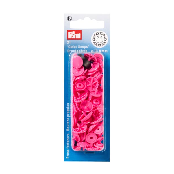 NON-SEW SNAPS FLOWER 13.6MM PINK 393447