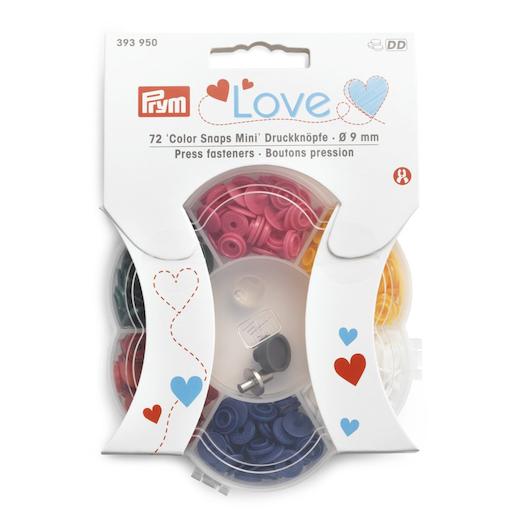 P LOVE COLOR SNAPS MINI 6 COLORS BOX &TOOL 393950