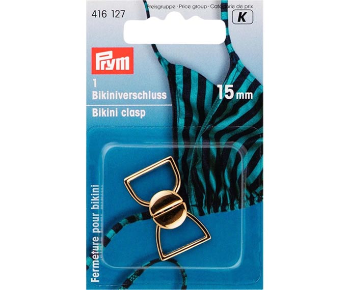 BIKINI AND BELT CLASPS 15MM GOLD 416127