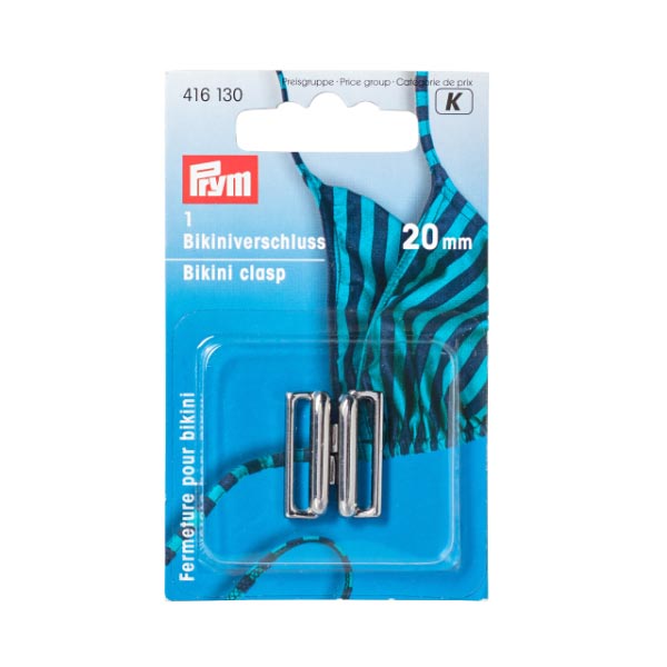 BIKINI AND BELT CLASP HOOK METAL 20MM SILV 416130