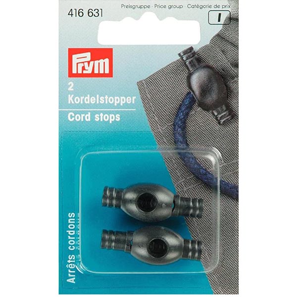 CORD STOPS 1 HOLE PLASTIC BLACK 416631