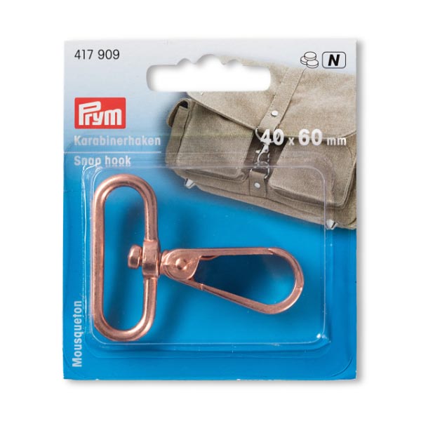 SNAP HOOK 40X60MM ROSE GOLD 417909