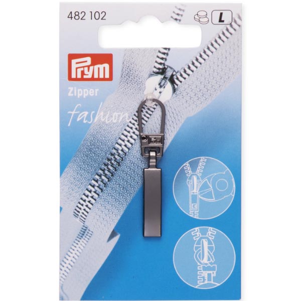 FASHION ZIP. PULLER CLASSIC GUNMETAL 1PC 482102