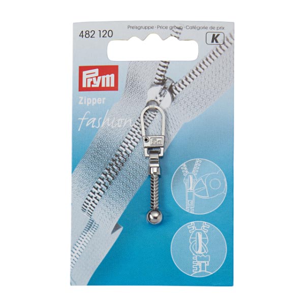 FASHION ZIPPER PULLERS CLUB METAL SILVER 482120