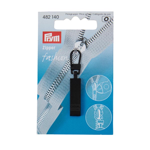 FASHION ZIPPER PULLERS CASUAL METAL BLACK 482140