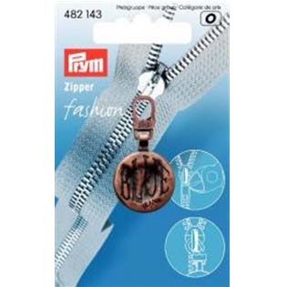 FASHION ZIP PULL BLUE METAL COPPER 482143