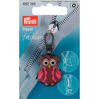 FASHION ZIPPER OWL BROWN/PINK 482194