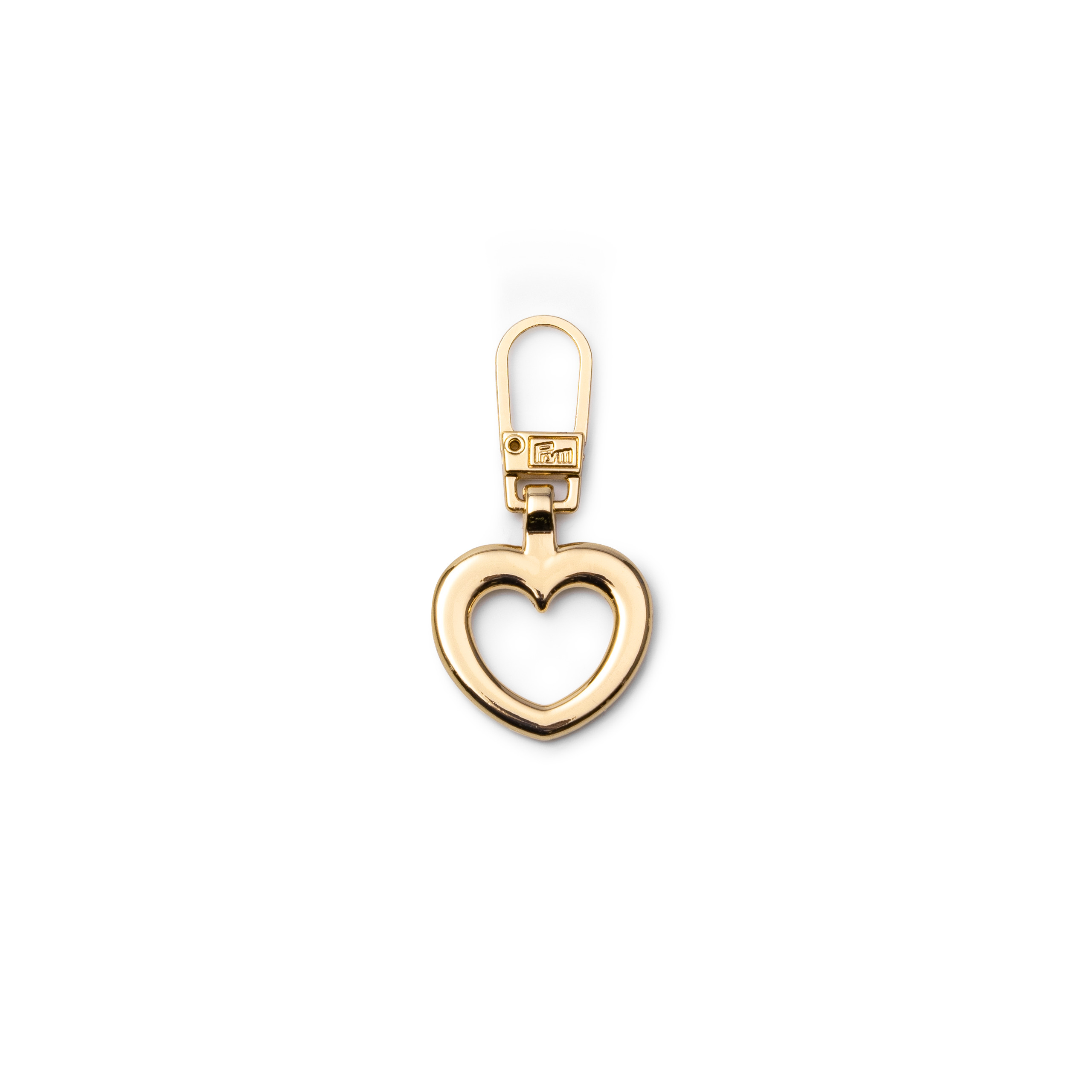 FASHION ZIPPER PULLER HEART GOLD 482372
