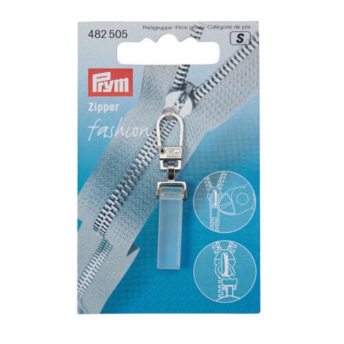 FASHION ZIP PULLER TRANSPARENT MATT 482505