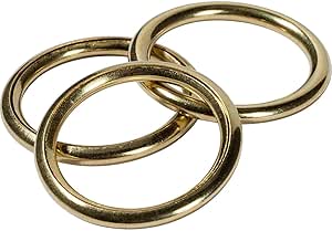 HOLLOW RINGS BRASS 13/18 MM GOLD 521112