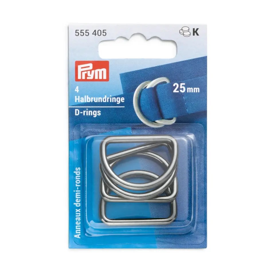 D-RINGS 25MM GUNMETAL 4PC 555405