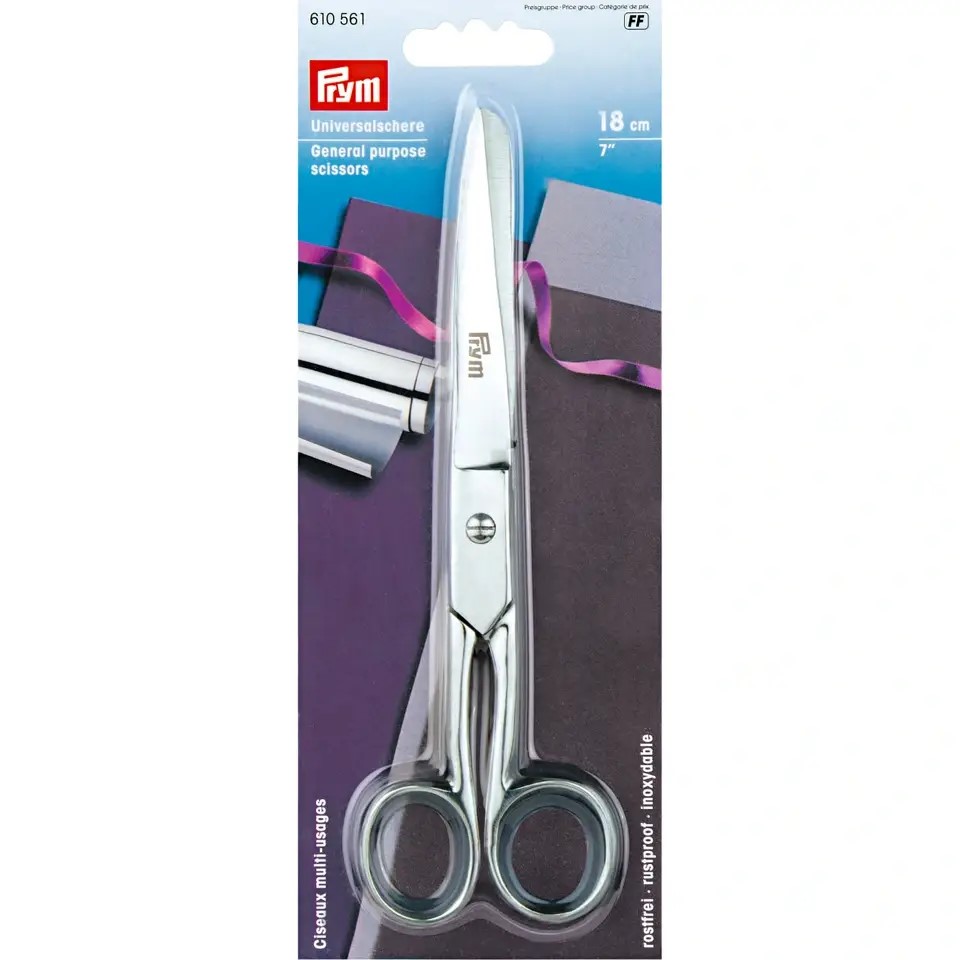 GEN PURPOSE SCISSORS STEEL 7''/18CM 610561