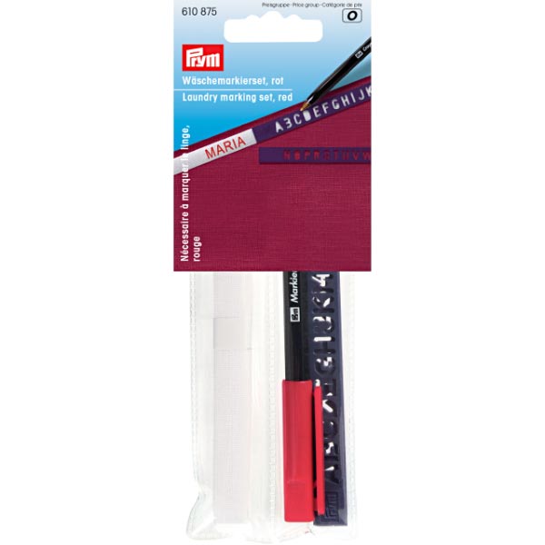 LAUNDRY MARKING SET STANDARD RED PEN 610875