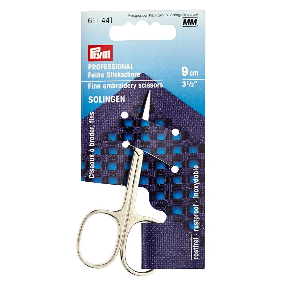 EMBROIDERY SCISSORS FINE 3.5"/9CM 611441