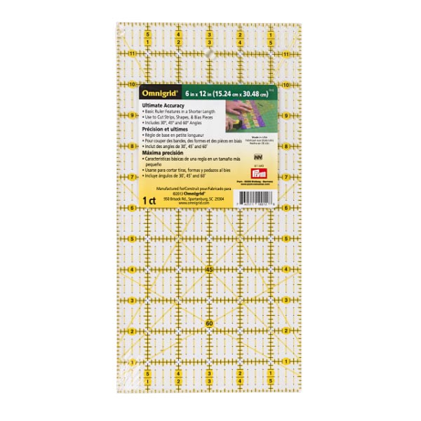 UNIVERSAL RULER" SCALE 6 X 12 OMNIGRID 611643