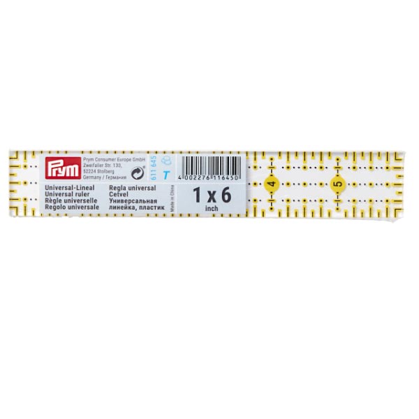 UNIVERSAL RULER" SCALE 1 X 6 OMNIGRID 611645