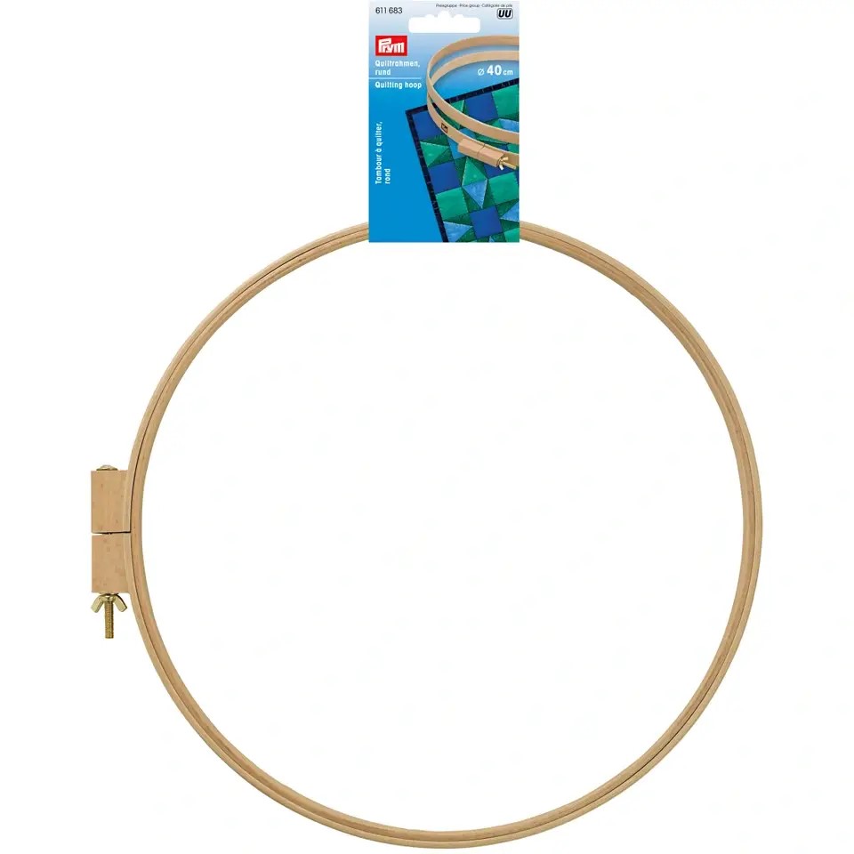 QUILTING HOOP BEECHWOOD W. SCREW 611683