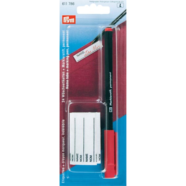 24 NAME TABS + MARKING RED PEN 611786