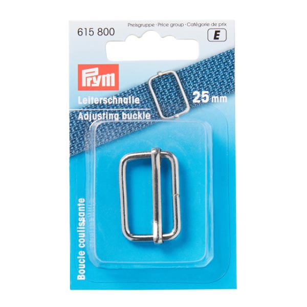 ADJUSTING BUCKLE 25MM SILVER 615800