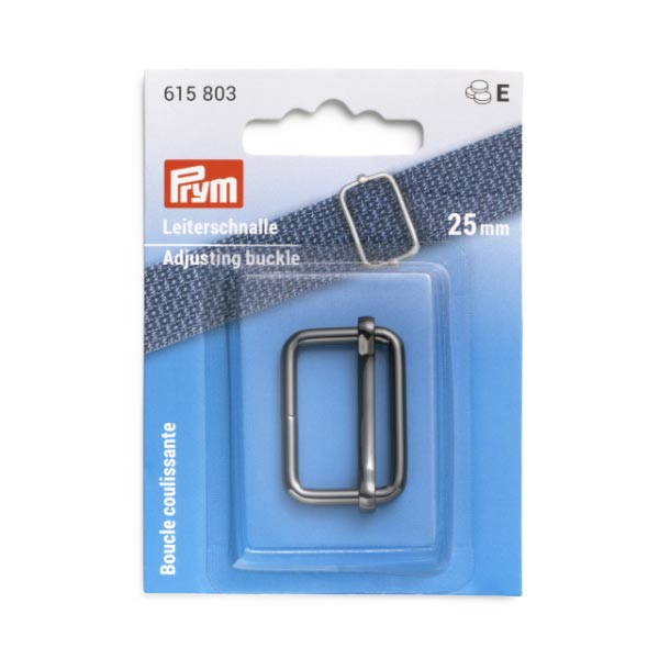ADJ BUCKLE 25MM GUNMETAL 1PC 615803