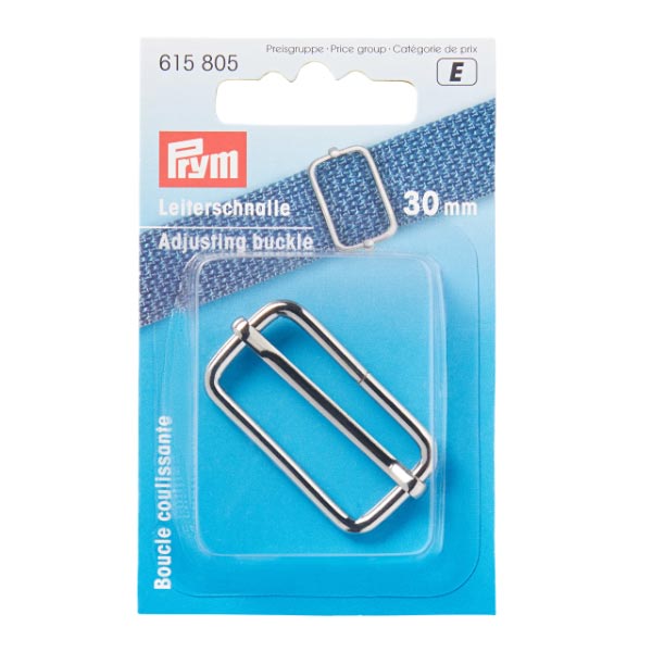 ADJ BUCKLE 30MM SILVER 615805