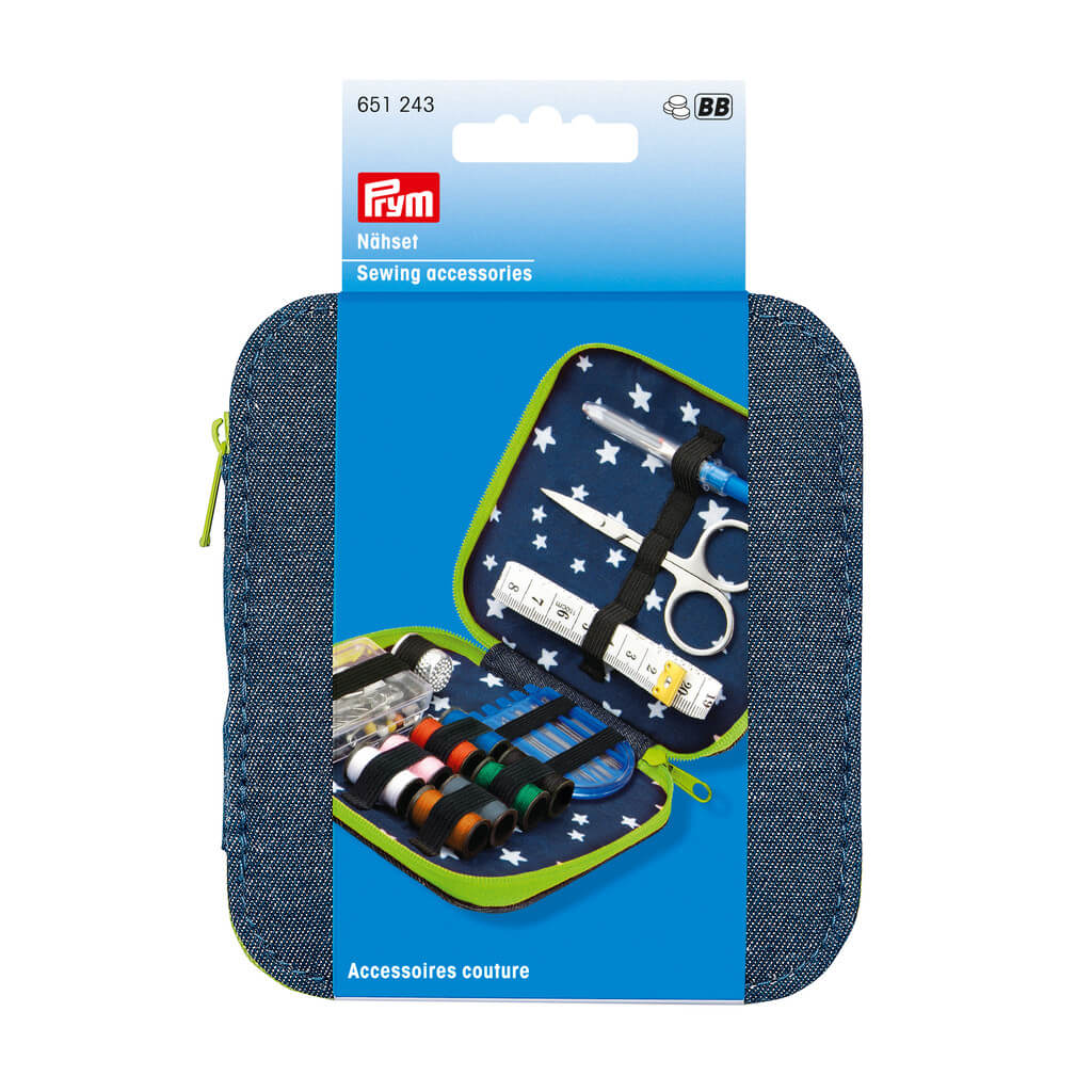SEWING KIT DENIM ZIP FASTENER GREEN 651243